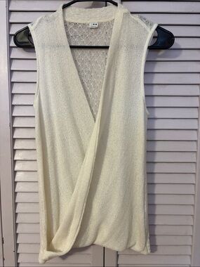 Three Dots Draped Knit Top